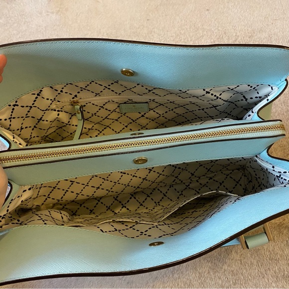Kate Spade Light Blue Purse - Picture 8 of 10